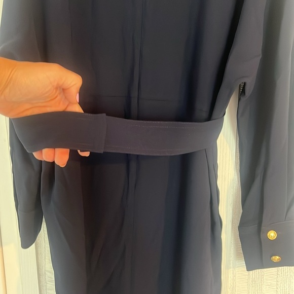 NWT Judith & Charles Rhone Long Sleeve Navy Dress Size 8 $550 - Picture 6 of 8